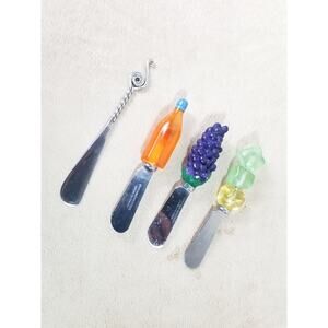 Cheese Knife Stainless Steel Boston Warehouse Vintage Collectible x4